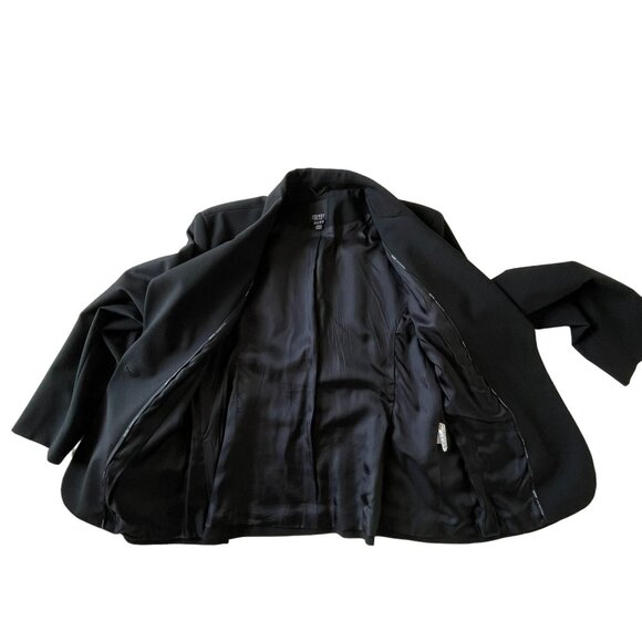 Y2K Esprit Black Blazer Womens Size 8 One Button Closure Jacket - Picture 13 of 13